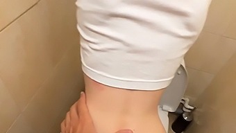 A Steamy Encounter In The Bathroom And Nearby Rooms During A Party, Featuring Big Boobs And Oral Pleasures