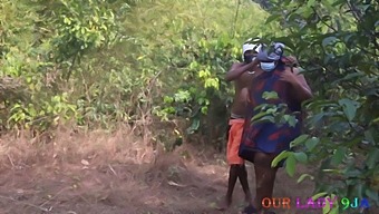 Intense Bbw Outdoor Standing Fuck With Bbc In The Bush