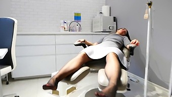 A Seductive Beautician Gives Her Client A Foot Massage In A Steamy Encounter
