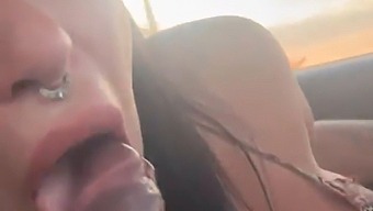 מליסה ליסבואה, זונה מוכשרת, נותנת בפה ומייצרת חלב בזמן הנהיגה