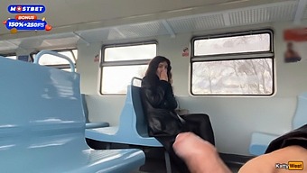 Public Train Adventure With A Stranger And A Fun-Filled Cumwalk